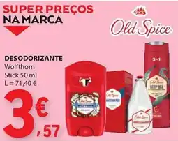 E.Leclerc Desodorizante wolfthorn Old Spice promoção