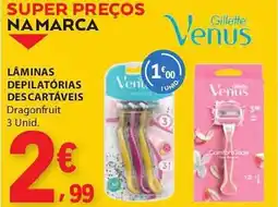 E.Leclerc Lâminas depilatórias descartáveis Gillette Venus promoção