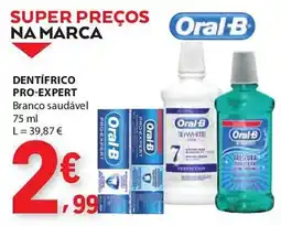 E.Leclerc Oral b dentífrico pro-expert branco saudável promoção