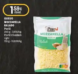Intermarché Queijo mozzarella ralado PorSi promoção