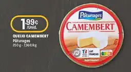 Intermarché Queijo camembert pâturages promoção