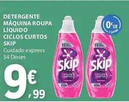 E.Leclerc Detergente máquina roupa líquido ciclos curtos skip promoção