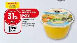 Intermarché Sopa fresca porsi promoção