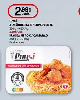 Intermarché Porsi almondegas c/ esparguete promoção