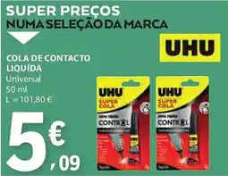 E.Leclerc Cola de contacto liquída promoção