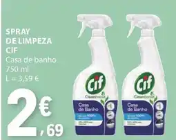 E.Leclerc Spray de limpeza cif promoção