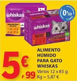 E.Leclerc Alimento húmido para gato whiskas promoção