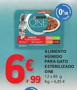E.Leclerc Alimento húmido para gato esterilizado one promoção