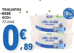 E.Leclerc Toalhitas ⭑bebé €co+ promoção