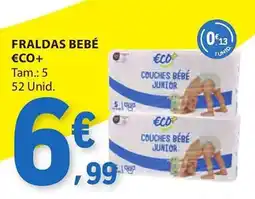E.Leclerc Fraldas bebé €co+ promoção