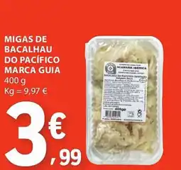 E.Leclerc Migas de bacalhau do pacífico marca guia promoção