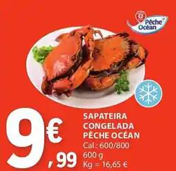 E.Leclerc Sapateira congelada pêche océan promoção
