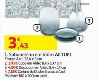Saboneteira em vidro actuel