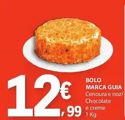 E.Leclerc Bolo marca guia cenoura e noz/ chocolate e creme promoção