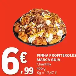 E.Leclerc Pinha profiteroles marca guia chantilly promoção