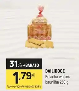 Coviran DAILIDOCE Bolacha wafers baunilha promoção