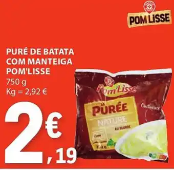 E.Leclerc Puré de batata com manteiga pom'lisse promoção