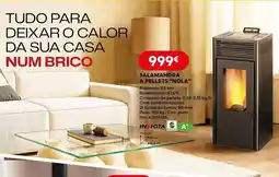 Bricomarché Salamandra a pellets "nola" promoção