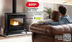 Bricomarché Salamandra a lenha "alma" promoção