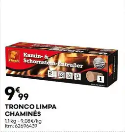 Bricomarché Tronco limpa chaminés promoção