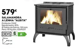 Bricomarché Salamandra a lenha "albita" promoção