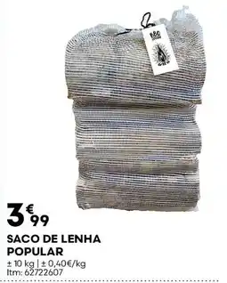 Bricomarché Saco de lenha popular promoção
