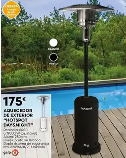 Bricomarché Aquecedor de exterior "hotspot day&night" promoção
