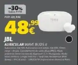 Radio Popular Jbl auricular wave buds II promoção