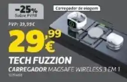 Radio Popular Tech fuzzion carregador magsafe wireless 3 em 1 promoção
