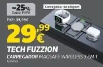 Tech fuzzion carregador magsafe wireless 3 em 1