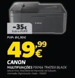 Radio Popular Canon multifunçoes promoção