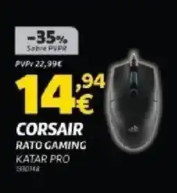 Radio Popular Corsair rato gaming katar pro promoção