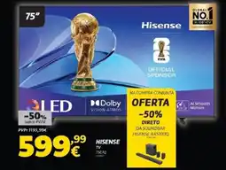 Radio Popular Hisense TV 75E7Q promoção