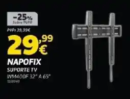 Radio Popular Napofix suporte tv wm400f 32" a 65" promoção