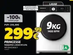 Radio Popular Princesse maquina lavar roupa promoção