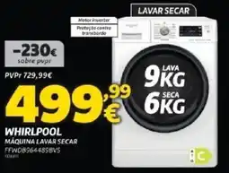 Radio Popular Whirlpool máquina lavar secar promoção