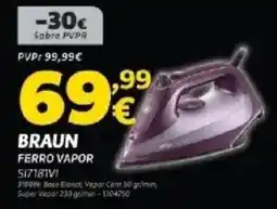 Radio Popular Braun ferro vapor promoção