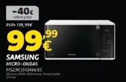 Radio Popular Samsung micro-ondas MS23K3513AW/EC promoção