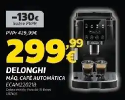 Radio Popular Delonghi máq. café automática promoção