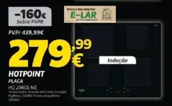 Radio Popular Hotpoint placa HQ 2960S NE promoção