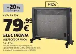 Radio Popular Electronia aquecedor mica SY-A15R promoção