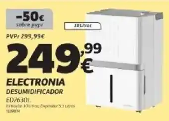 Radio Popular Electronia desumidificador ED7630L promoção