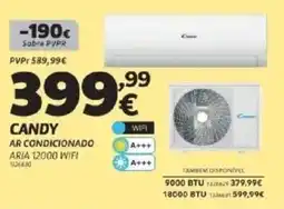 Radio Popular Candy ar condicionado ARIA 12000 WIFI 1326630 promoção