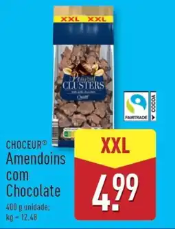 ALDI CHOCEUR Amendoins com Chocolate promoção