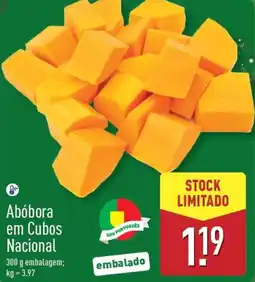 ALDI Abóbora em Cubos Nacional promoção