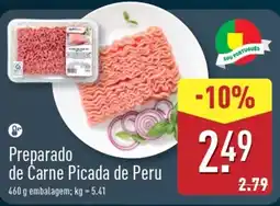 ALDI Preparado de Carne Picada de Peru promoção
