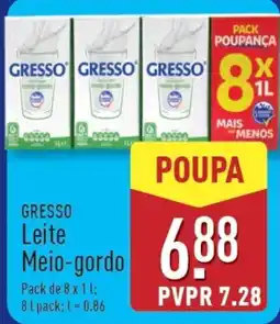 ALDI GRESSO Leite Meio-gordo promoção