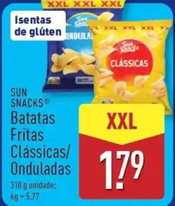 ALDI SUN SNACKS Batatas Fritas Clássicas/ Onduladas promoção