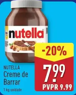 ALDI NUTELLA Creme de Barrar promoção