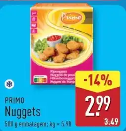 ALDI PRIMO Nuggets promoção